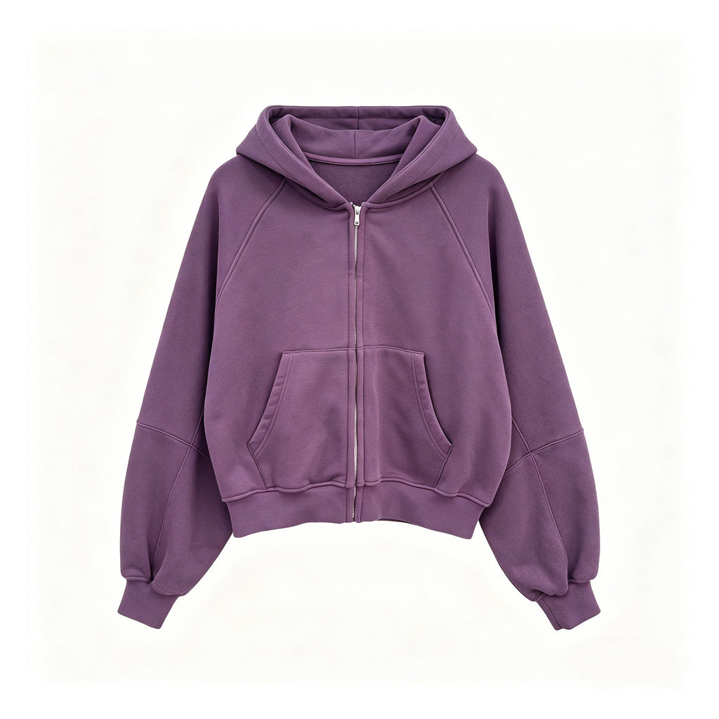 GJN26001 Crop Hooded Jacket