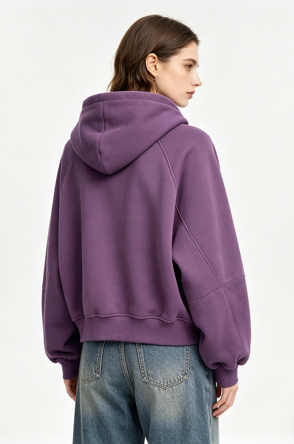 GJN26001 Crop Hooded Jacket