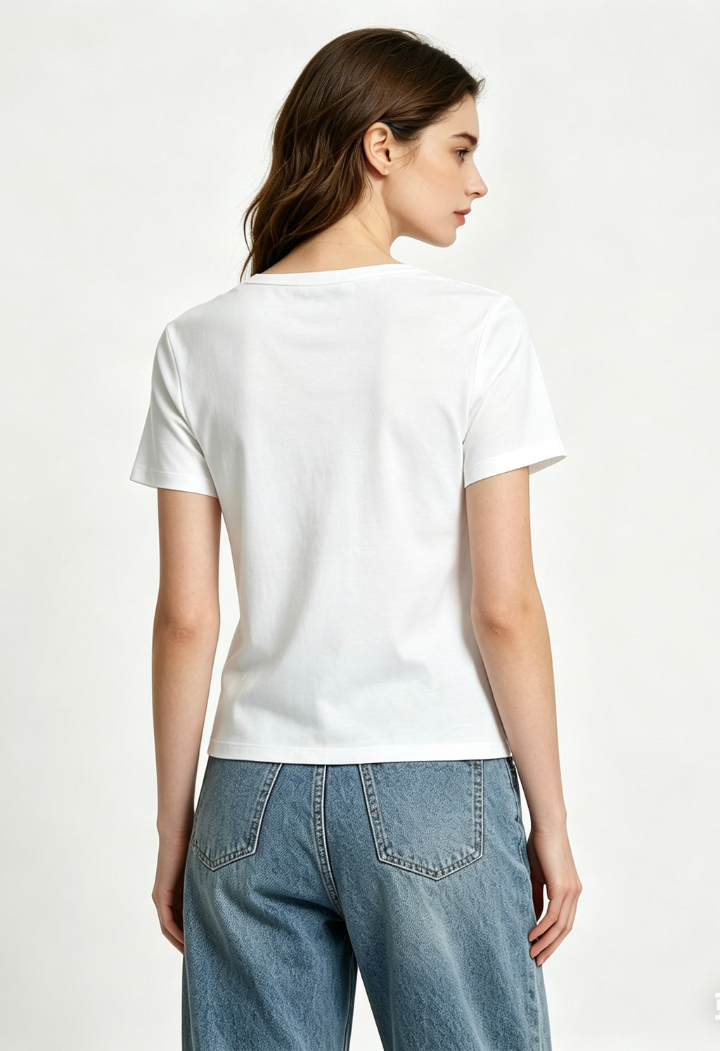 GTW26008 Woman U-Neck T-shirt