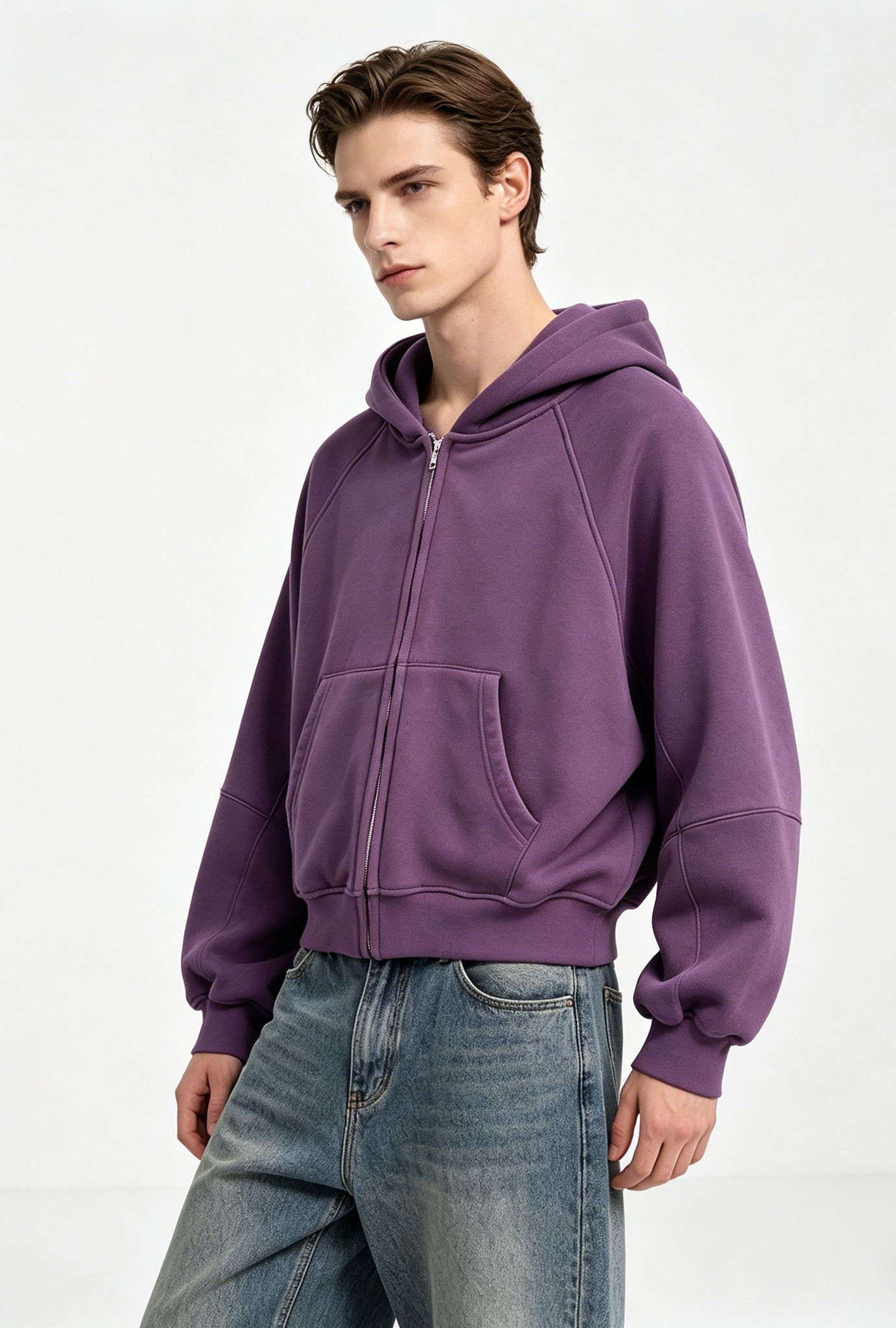 GJN26001 Crop Hooded Jacket