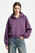 GJN26001 Crop Hooded Jacket