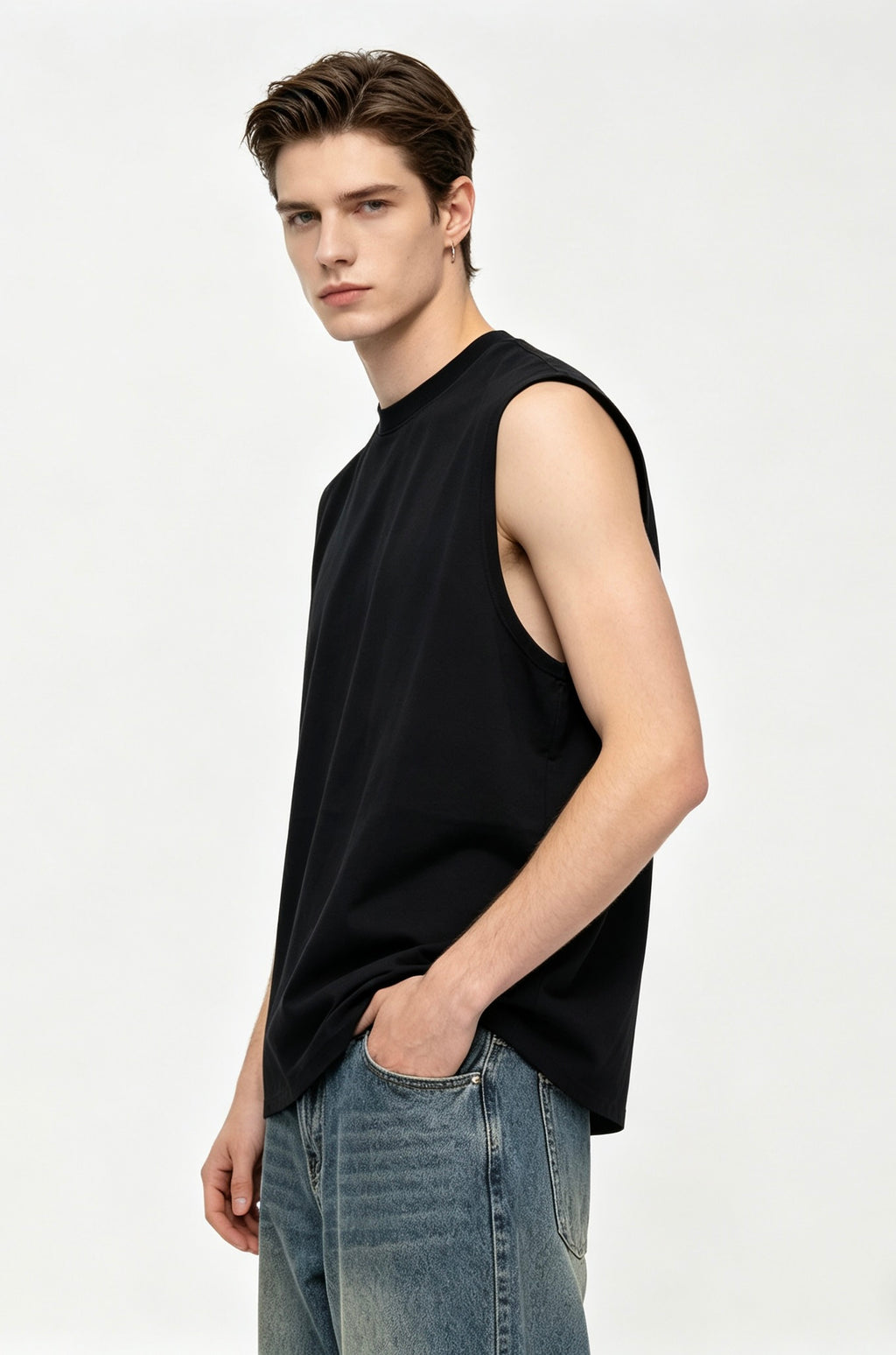 GTM26001 Washed Sleeveless Shirt