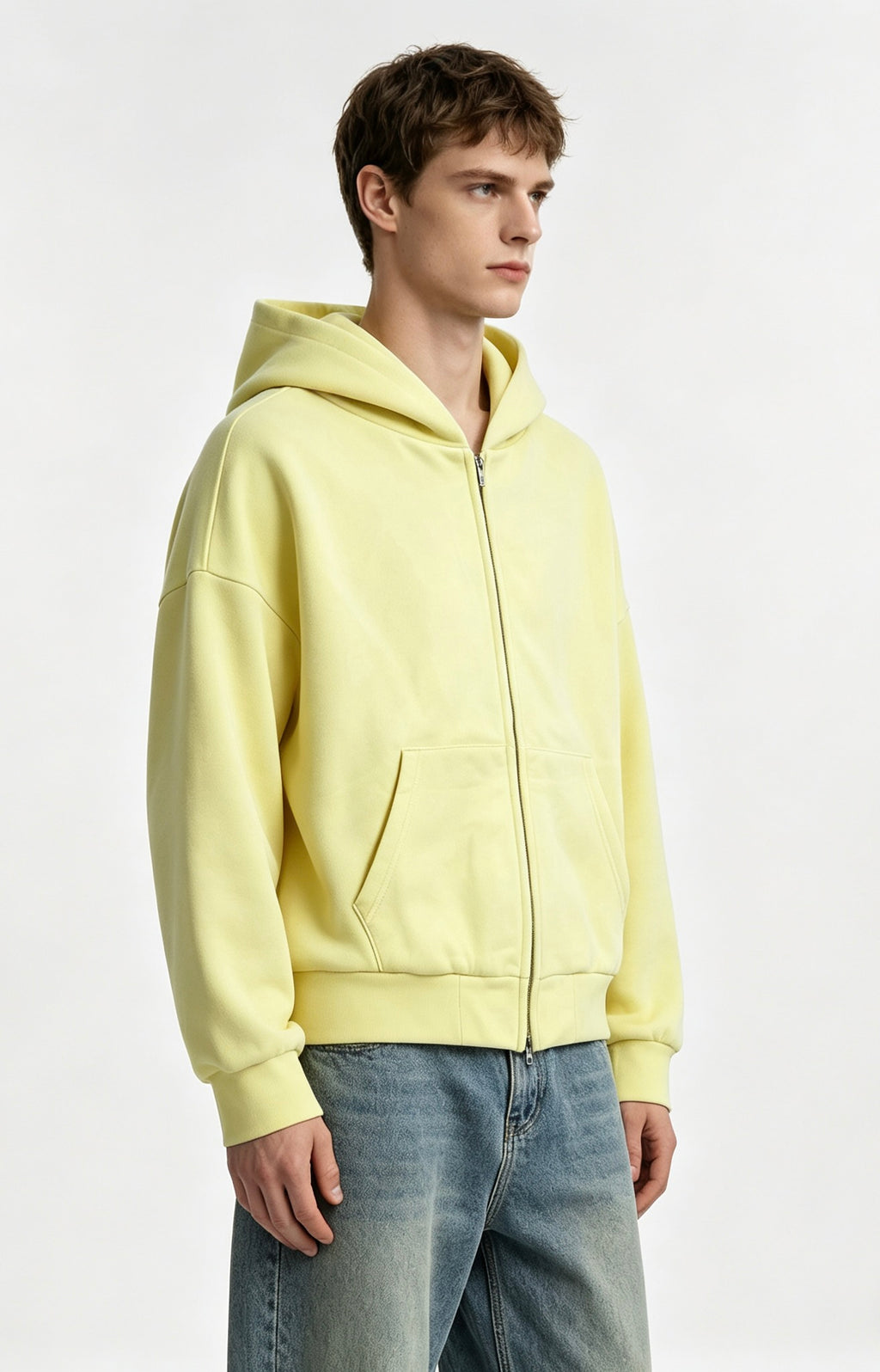 GJN26002 Hooded Zipper Jacket