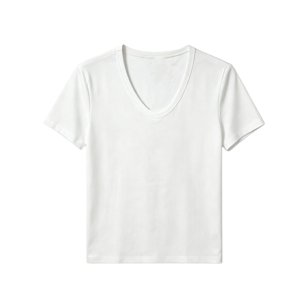 GTW26008 Woman U-Neck T-shirt